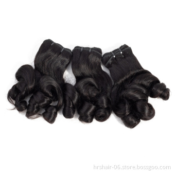 Wholesale 100%  bouncy Fumi Hair Double Drawn Raw cambodian hair unprocessed fumi curl hair